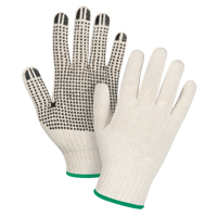 Heavyweight Dotted String Knit Gloves, Poly/Cotton, Single Sided, 7 Gauge, Medium Cintas