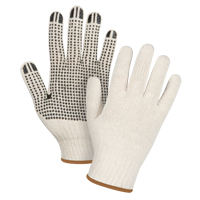 Heavyweight Dotted String Knit Gloves, Poly/Cotton, Single Sided, 7 Gauge, Large Cintas