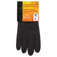 Jersey Gloves, Large, Brown, Unlined, Knit Wrist Cintas