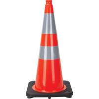 Traffic Cone, 28", Orange, 4" & 6" Reflective Collar(s) Cintas