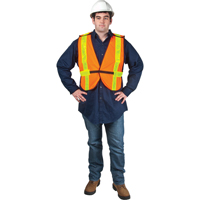 Veste de s&eacute;curit&eacute; d'usage standard, Orange haute visibilit&eacute;, Grand, Polyester Cintas