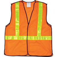 Veste de s&eacute;curit&eacute; pour la circulation d&eacute;tachable en cinq points, Orange haute visibilit&eacute;, Grand, Polyester Cintas