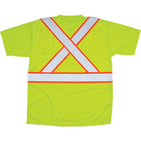 T-shirt conforme &agrave; la CSA, Polyester, Moyen, Jaune lime haute visibilit&eacute; Cintas