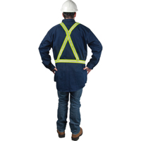 Standard-Duty Safety Harness, High Visibility Lime-Yellow, Silver Reflective Colour, X-Large Cintas