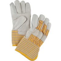 Abrasion-Resistant Winter-Lined Fitters Gloves, Large, Grain Cowhide Palm, Cotton Fleece Inner Lining Cintas