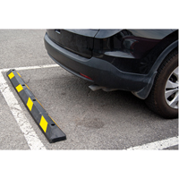 Butoir pour espace de stationnement, Caoutchouc, 6' l, Noir/Jaune Cintas