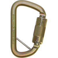 Rollgliss Technical Rescue Offset D Fall Arrest Carabiner, Steel, 3600 lbs Capacity Cintas