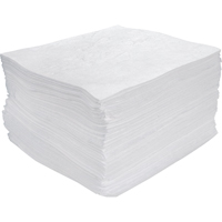 Premium Meltblown Sorbent Pads, Oil Only, 15" x 17", 30 gal. Absorbancy Cintas