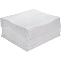 Premium Meltblown Sorbent Pads, Oil Only, 15" x 18", 15 gal. Absorbancy Cintas