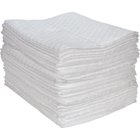 Premium Fine Fiber Sorbent Pads, Oil Only, 15" x 17", 30 gal. Absorbancy Cintas