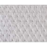Premium Fine Fiber Sorbent Pads, Oil Only, 15" x 17", 25 gal. Absorbancy Cintas