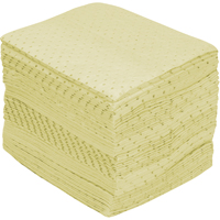 Premium Fine Fiber Sorbent Pads, Hazmat, 15" x 17", 30 gal. Absorbancy Cintas