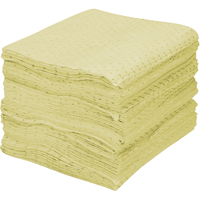 Premium Fine Fiber Sorbent Pads, Hazmat, 15" x 17", 30 gal. Absorbancy Cintas