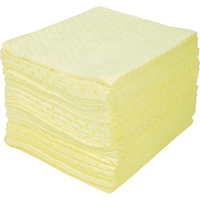 Premium Bonded Sorbent Pads, Hazmat, 15" x 18", 30 gal. Absorbancy Cintas