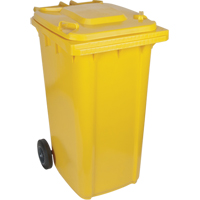 Yellow Mobile Container, Polyurethane, 63 Gallons/63 US gal. Cintas