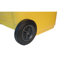 Yellow Mobile Container, Polyurethane, 63 Gallons/63 US gal. Cintas