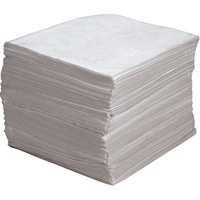 Premium Meltblown Sorbent Pads, Oil Only, 15" x 17", 30 gal. Absorbancy Cintas