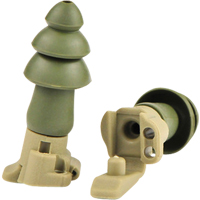 Bouchons d'oreilles BattlePlugs Impulse, Sans cordon, Paire - Boîtier en plastique, 24 dB NRR, Moyen Cintas