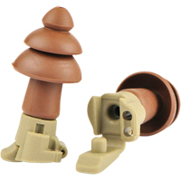 Bouchons d'oreilles BattlePlugs Impulse, Sans cordon, Paire - Boîtier en plastique, 24 dB NRR, Grand Cintas