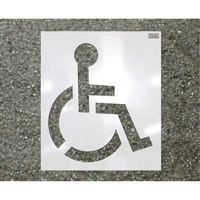 Pochoirs pour parc de stationnement, Pictogramme, 39" Cintas