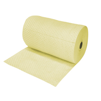 Industrial-Grade Fine Fibre Sorbent Rolls, Heavyweight, 150' L x 30" W, 70 gal. Absorbancy Cintas