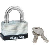 Cadenas lamin&eacute;, Argent, Cl&eacute;s identiques, Acier lamin&eacute;, Largeur de 1-3/4" Cintas