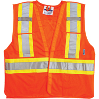 Vestes de s&eacute;curit&eacute; pour la circulation, Orange haute visibilit&eacute;, 2T-Grand/3T-Grand, Polyester Cintas