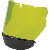 V-Gard&reg; Visor with Chin Protector for Arc Flash Application, Polycarbonate, Green Tint Cintas