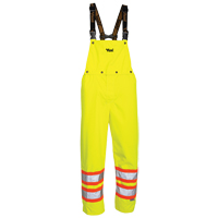 Pantalons 300 deniers Professional Journeyman, Polyester, Petit, Jaune lime haute visibilit&eacute; Cintas