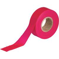 Ruban pour signalisation, 1,188" la x 150' lo, Rouge fluorescent Cintas