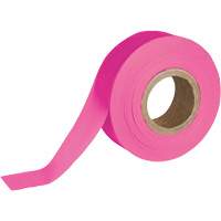 Ruban pour signalisation, 1,188" la x 150' lo, Rose fluorescent Cintas
