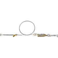 Syst&egrave;me de c&acirc;ble de s&eacute;curit&eacute; horizontal Sayfline, C&acirc;ble galvanis&eacute; Cintas