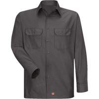 Long Sleeve Ripstop Shirt, Men's, 3X-Large, Charcoal Cintas