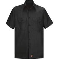 Short Sleeve Ripstop Shirt, Men's, 3X-Large, Black Cintas