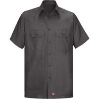 Short Sleeve Ripstop Shirt, Men's, 3X-Large, Charcoal Cintas