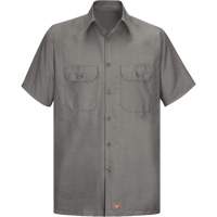 Short Sleeve Ripstop Shirt, Men's, 3X-Large, Grey Cintas