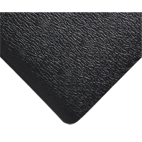 Deluxe Soft Step No. 444 Mats, Pebbled, 3' x 5' x 5/8", Black, PVC Sponge Cintas
