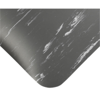 Tile-Top Select Anti-Microbial Mats No.494, Smooth, 2' x 10' x 1/2", Charcoal, PVC Cintas