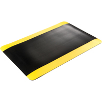 Double Duty Switchboard Mats No.720, Corrugated, 3' x 10' x 5/8", Black/Yellow, PVC Cintas