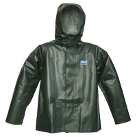 Journeyman Chemical Resistant Rain Jacket, 3X-Large, Green, Polyester/PVC Cintas