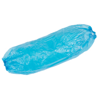 Disposable Sleeves, 18" long, Polyethylene, Blue Cintas