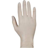 Gants jetables de calibre examen m&eacute;dical KeepKleen, Grand, Latex, 5 mils, Sans poudre, Blanc, Classe 2 Cintas