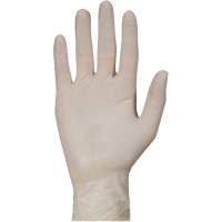 Gants jetables de calibre examen m&eacute;dical KeepKleen, Grand, Latex, 5 mils, Sans poudre, Blanc, Classe 2 Cintas