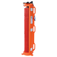 Wheeled Barrier, 50' L, Plastic, Orange Cintas