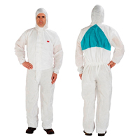Protective Coveralls, 4X-Large, White, Polypropylene/SMS Cintas