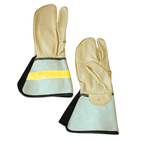 1 Finger Lineman's Glove, Medium, Grain Cowhide Palm Cintas