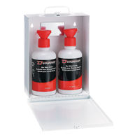 Dynamic Eyewash Station with Empty Bottles, Double Cintas