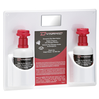 Dynamic Single-Use Eyewash Station with Isotonic Solution, Double Cintas