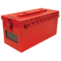 Petit boîtier verrouillable pour groupe, Rouge Cintas