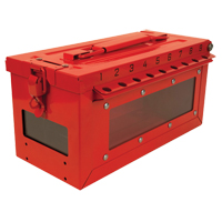 Petit boîtier verrouillable pour groupe, Rouge Cintas